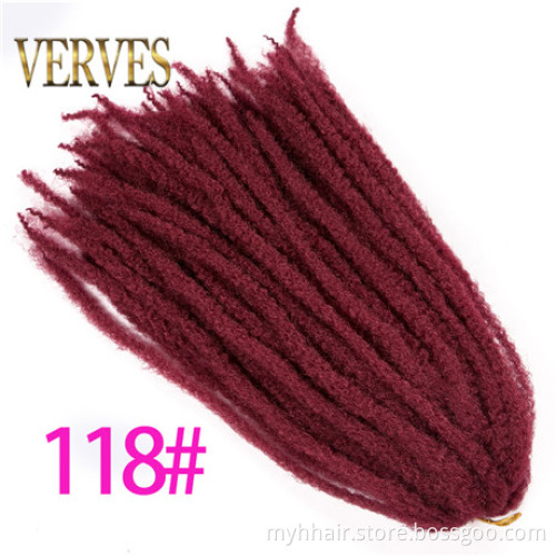 10 Piece Afro Kinky Braiding Hair 18 inch 30 strands/pack 16 kind of color ombre Synthetic Crochet Marly Braids Hair extensions